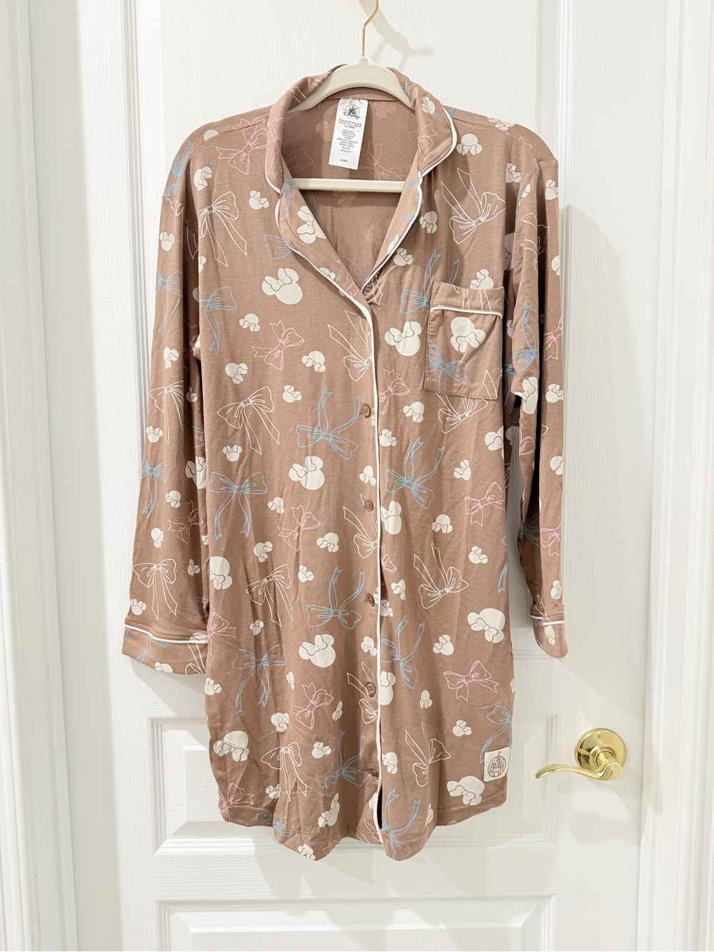 Disney Dusty Rose Floral Long Sleeve Nightshirt